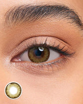 Lenstown 梨芝瞳 Cosmetic Romantea Tokyo Grande Khaki Brown 月拋(2片)